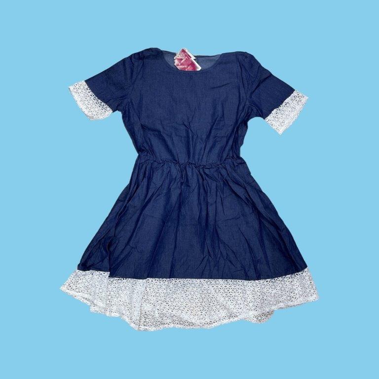Vestidos de tela bluyin clearance